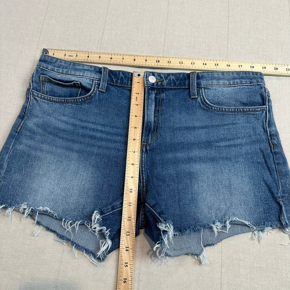 Joe's Jeans | The Ozzie 4" Cut Off Shorts Blue | Women's 33 - Picture 3 of 8